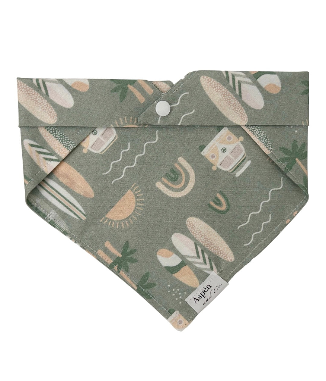 Boho Beach Dog Bandana (Green)- Summer Collection