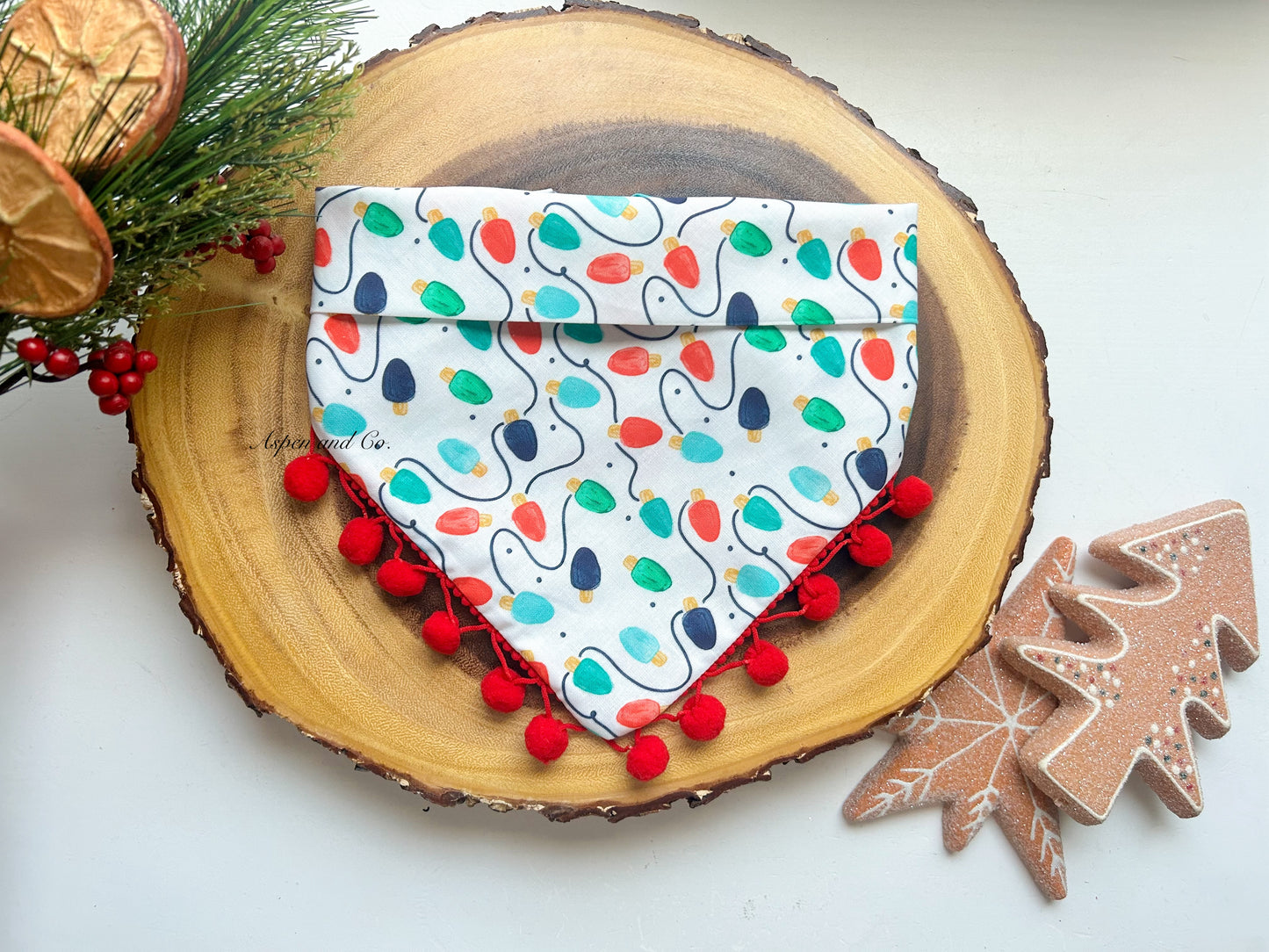 Christmas Lights - Holiday Dog Bandana