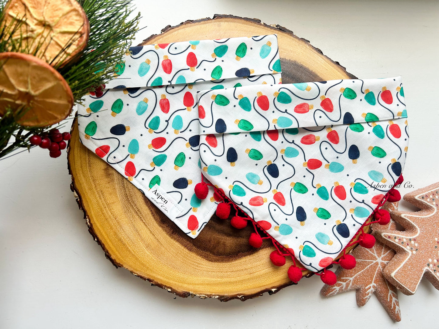 Christmas Lights - Holiday Dog Bandana