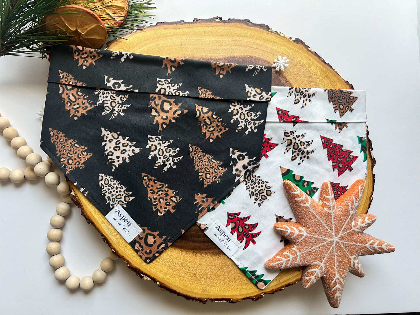 Cheetah Christmas (you choose) - Holiday Dog Bandana