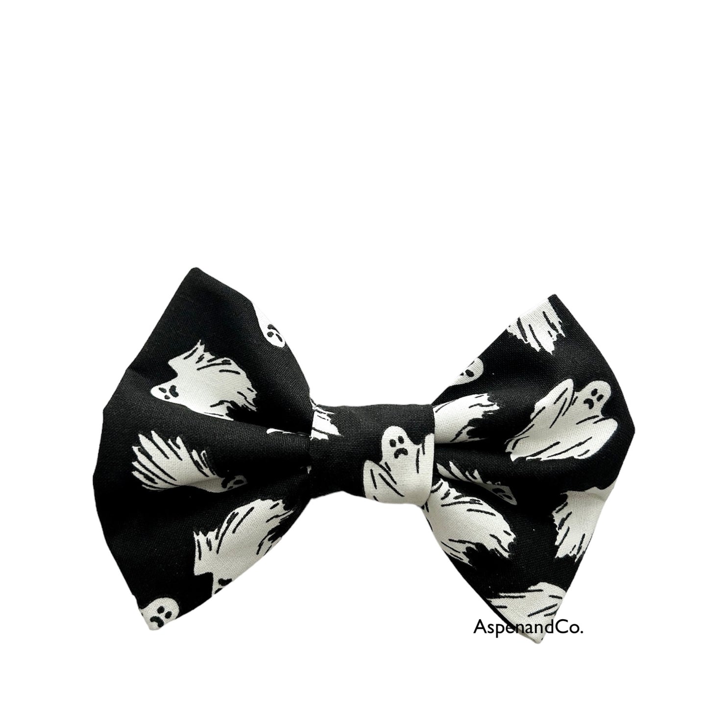 Ghost Halloween Dog Bow Tie ( Glow in the Dark)
