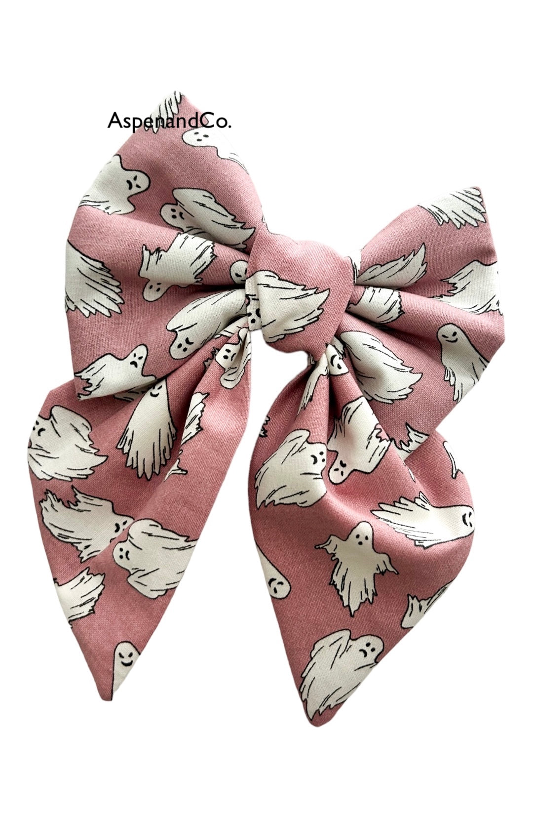 Ghost Halloween Dog Bow Tie ( Glow in the Dark)