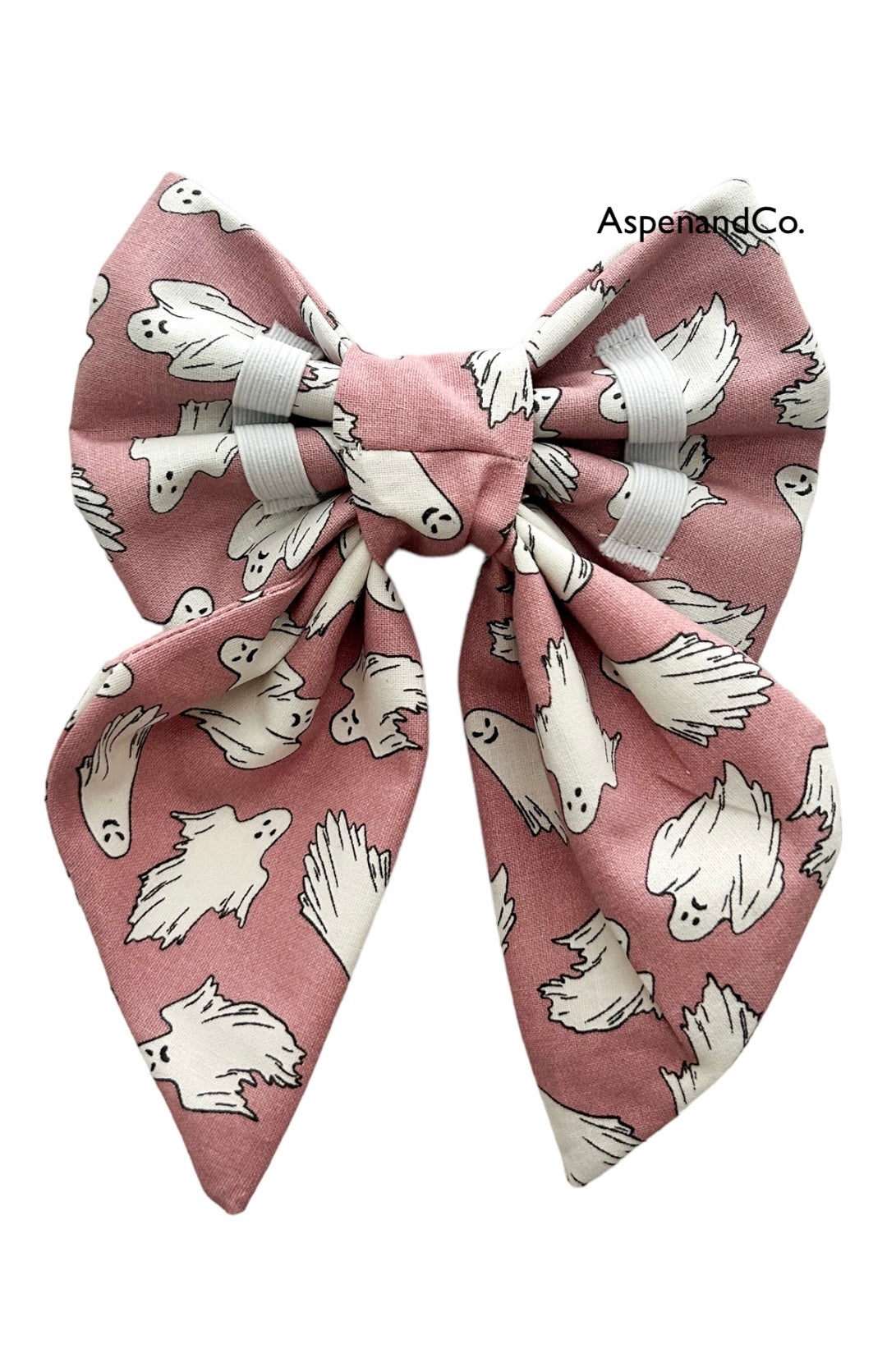 Ghost Halloween Dog Bow Tie ( Glow in the Dark)