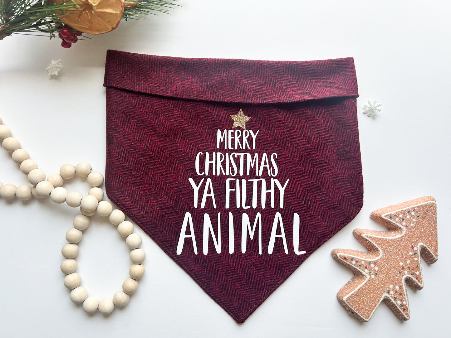 Home Alone (Merry Christmas Ya Filthy Animal) - Holiday Dog Bandana