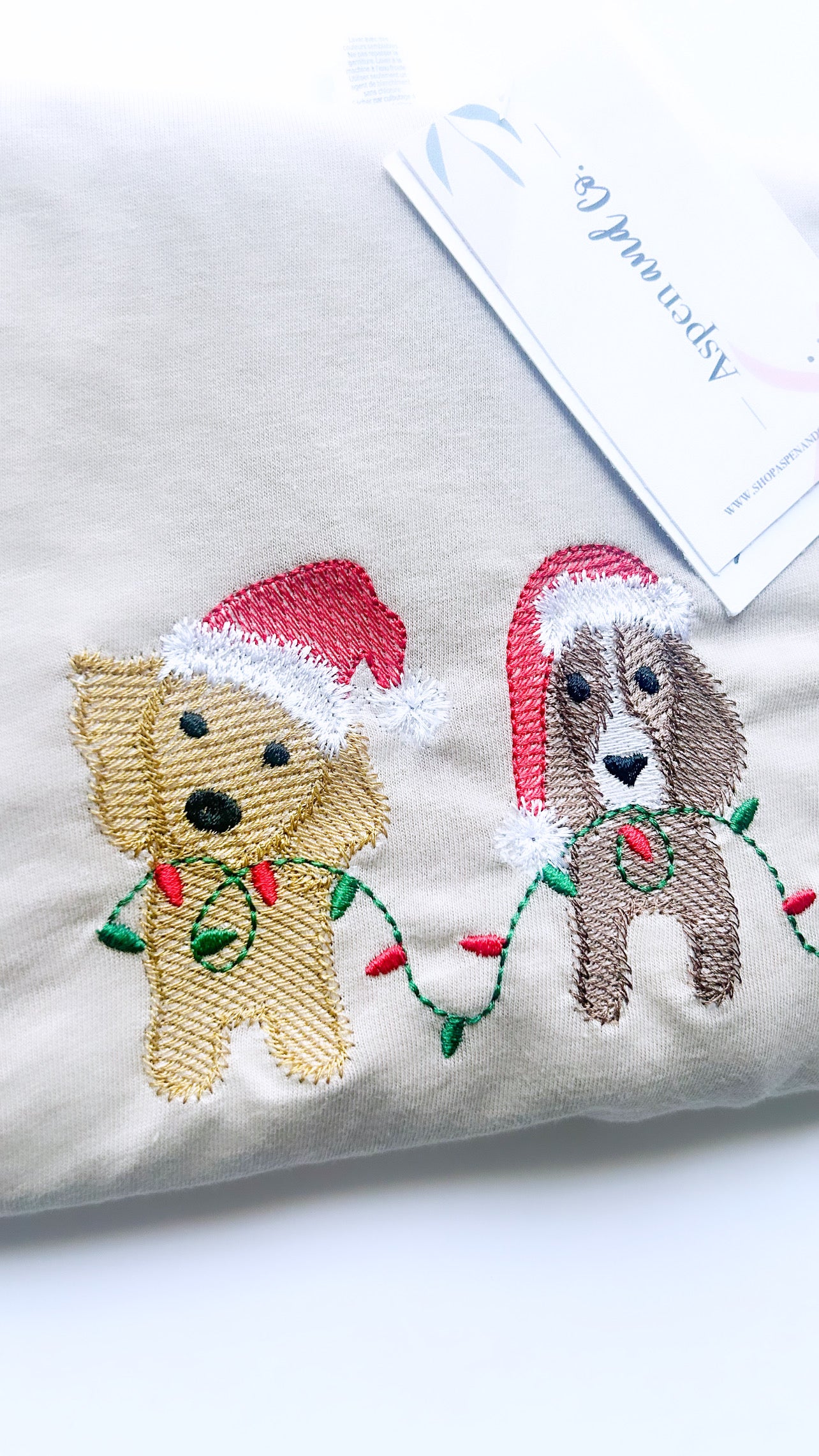 Merry Woofmas - Christmas Embroidered Crew Neck