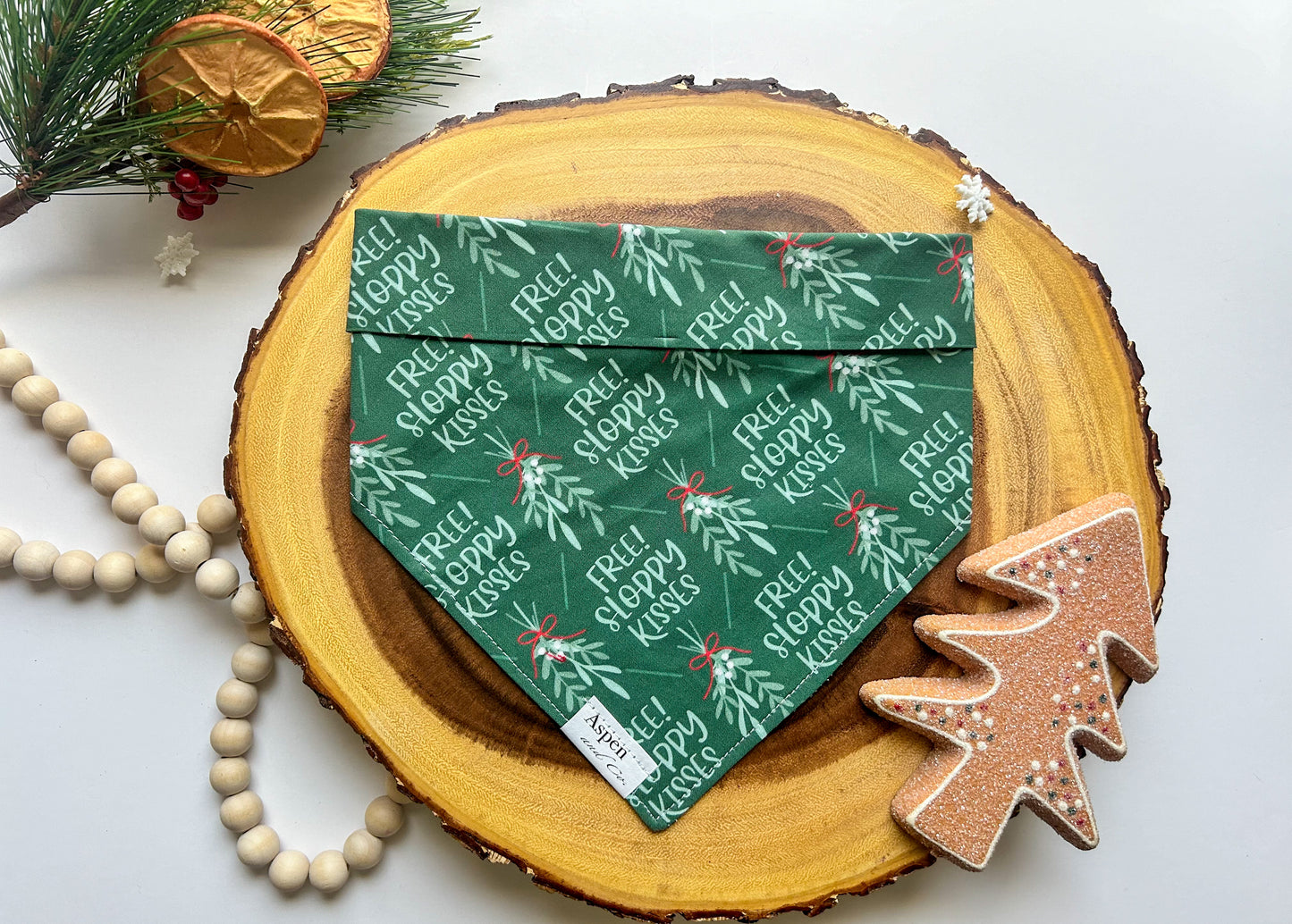 Mistletoe -Holiday Dog Bandana
