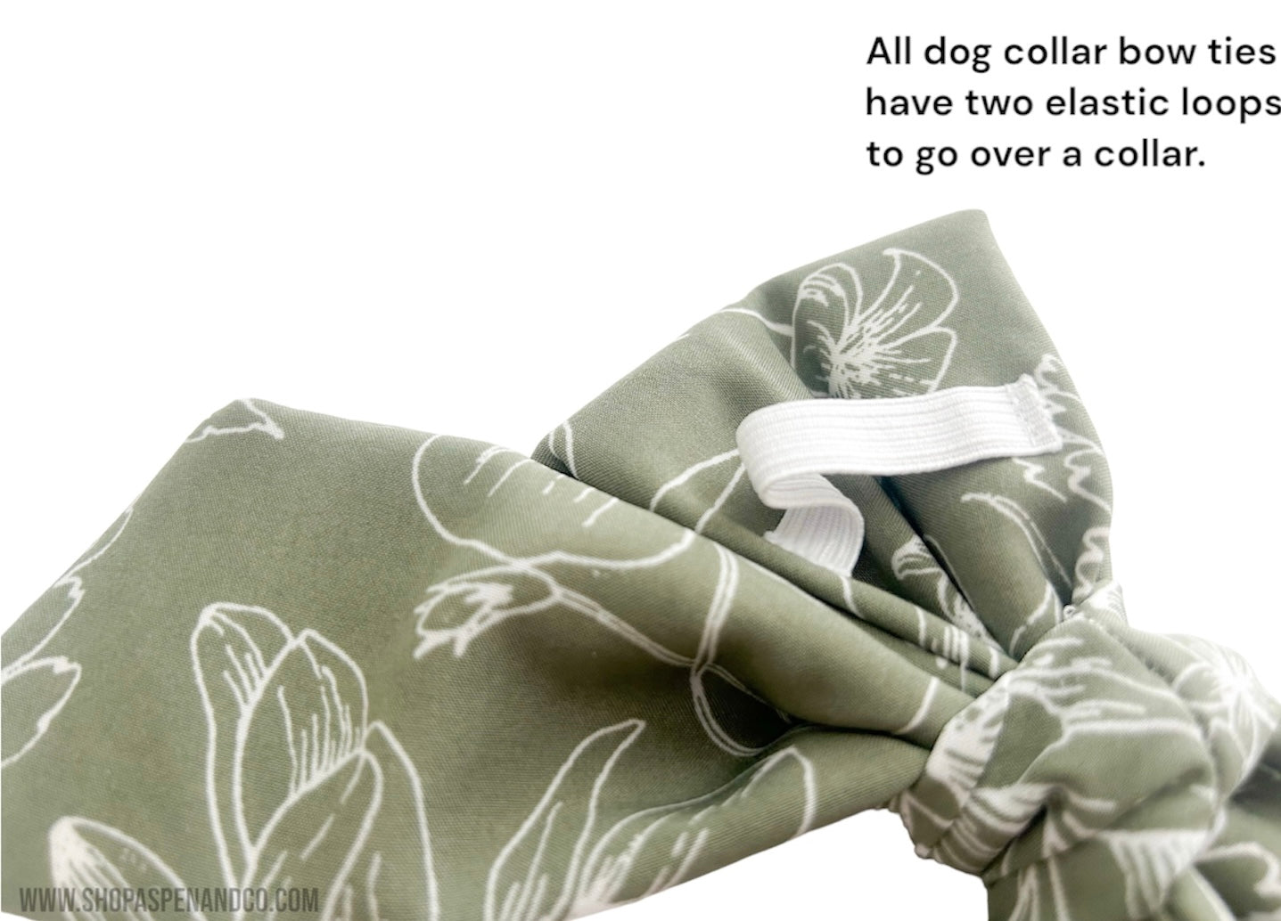 Fluffy Dog Collar Bow Tie -St. Lucia