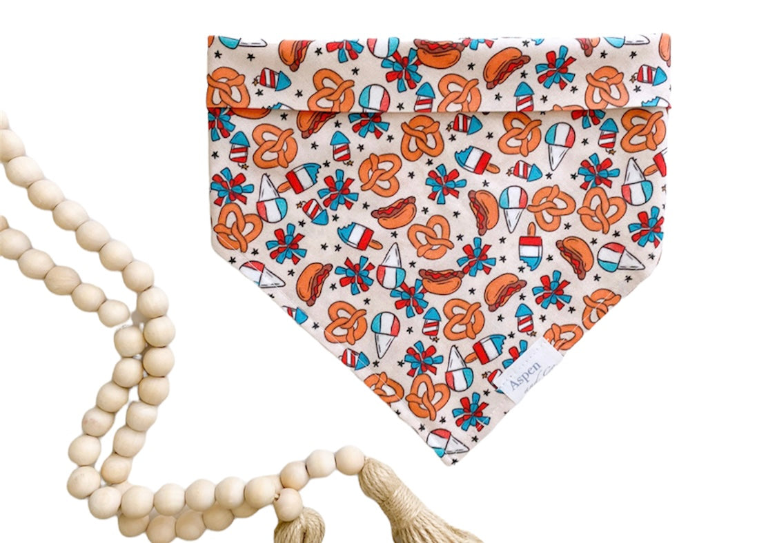 Dog Bandana - Summer BBQ (4th of July Bandana)