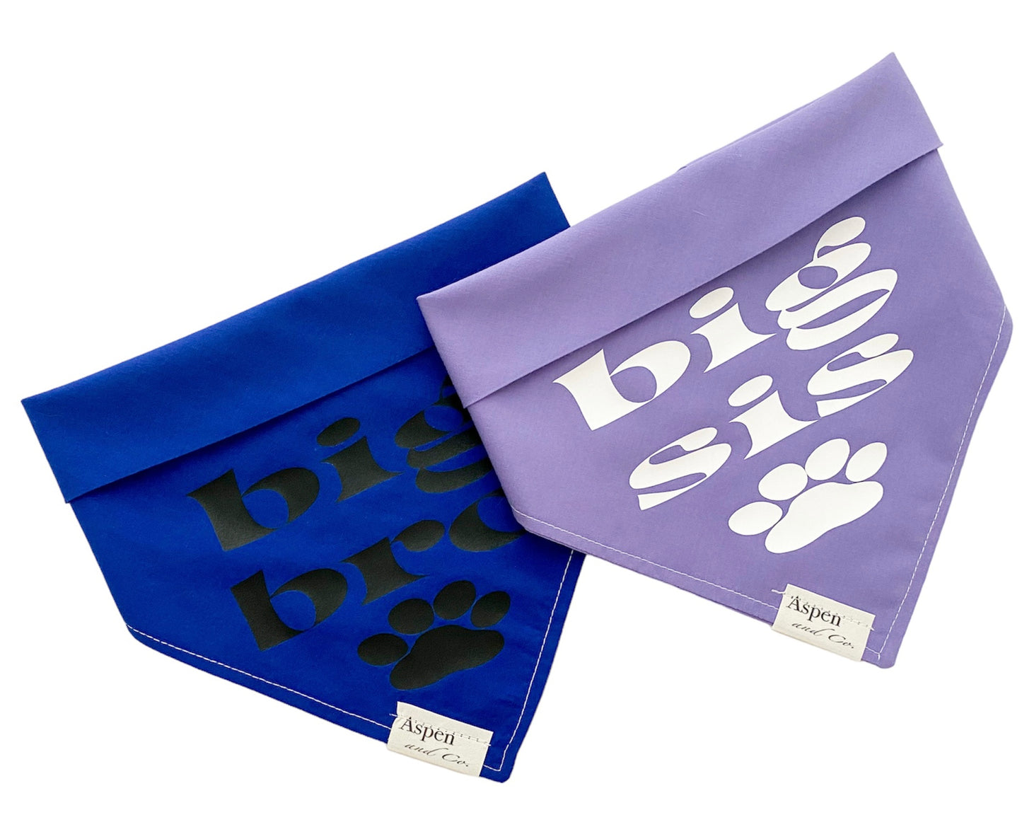Big Bro and Big Sis Baby Announcement Dog Bandana (Pregnancy Announcement)