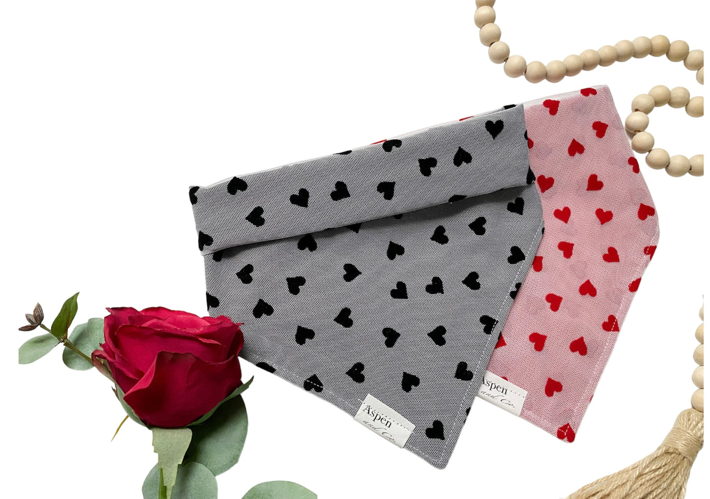 Dog Bandana- Cupid (red or black)