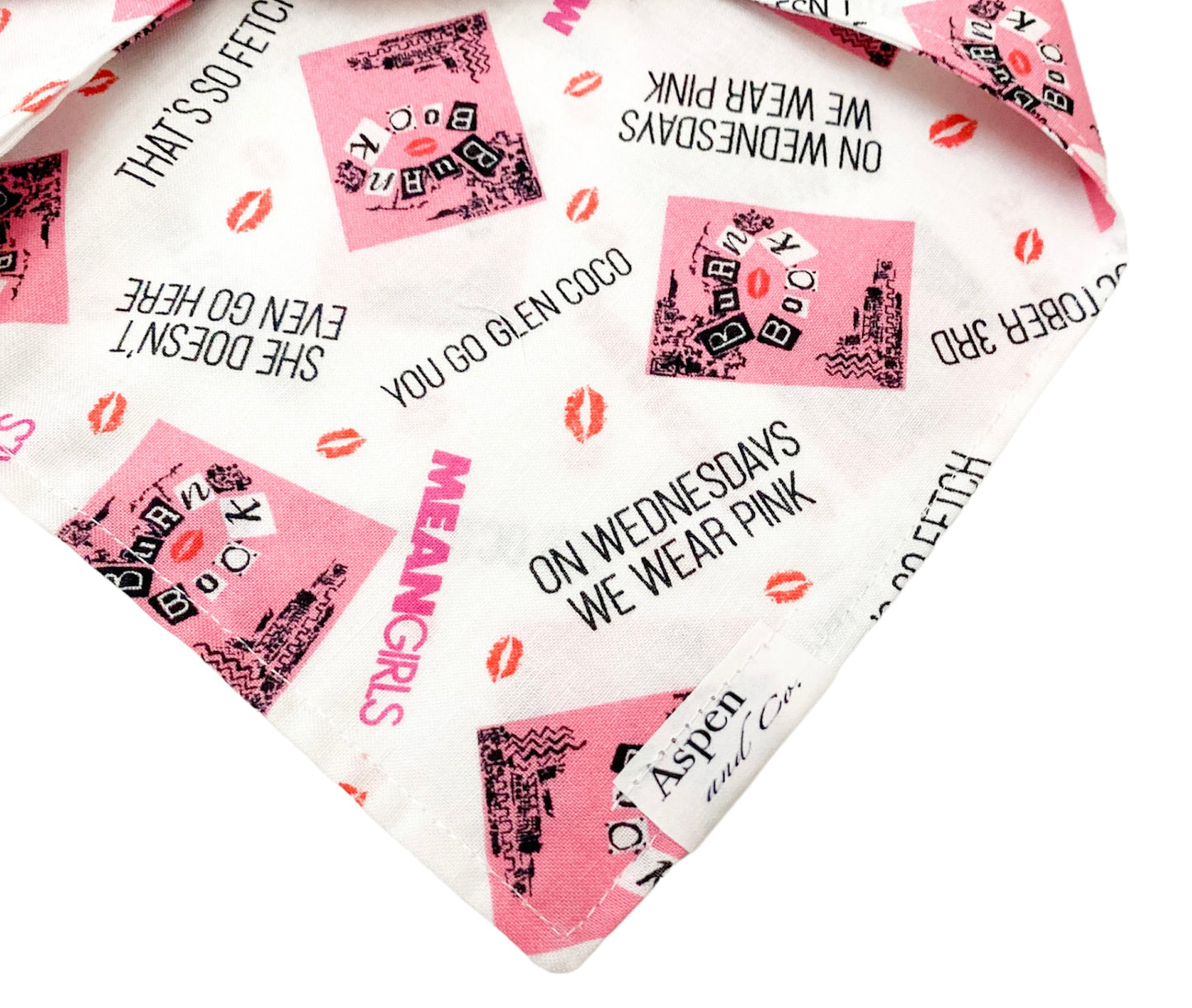 Burn Book - Tie/Snap Dog Bandana