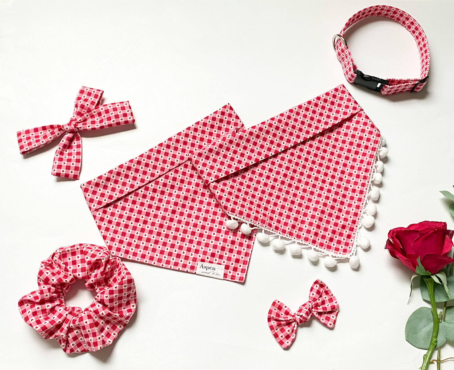 Dog Bandana- Puppy Love (with or without trim)