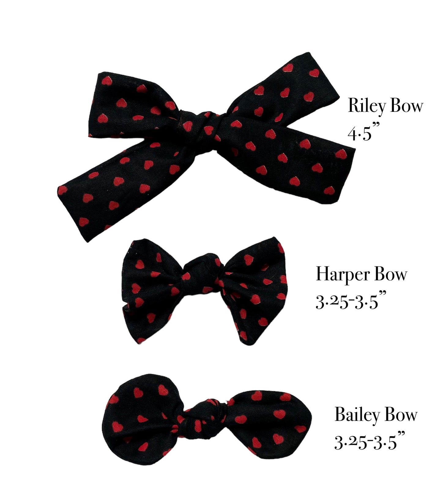 Dog Bandana- Sweetheart (black-with or without trim)