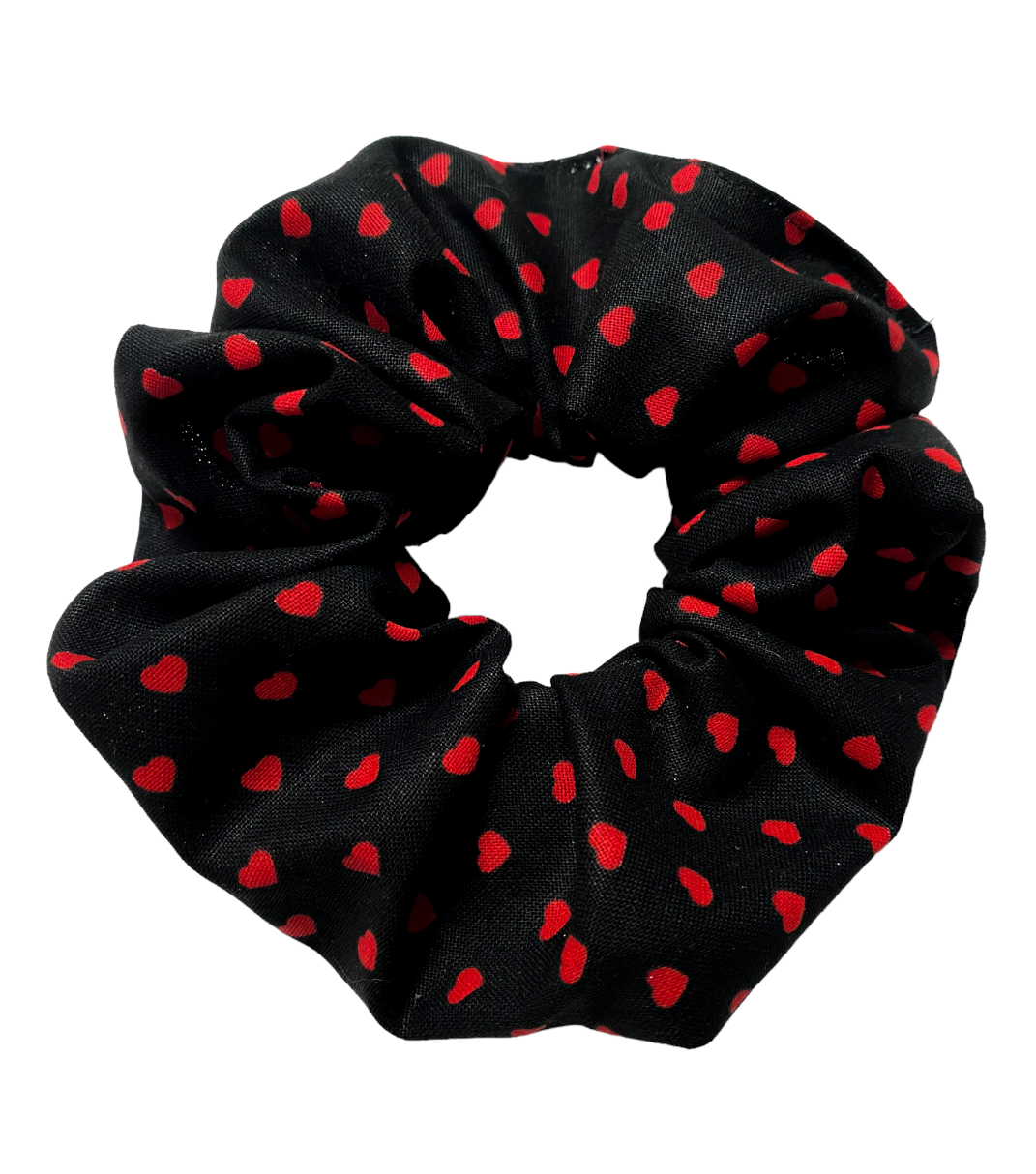 Dog Bandana- Sweetheart (black-with or without trim)