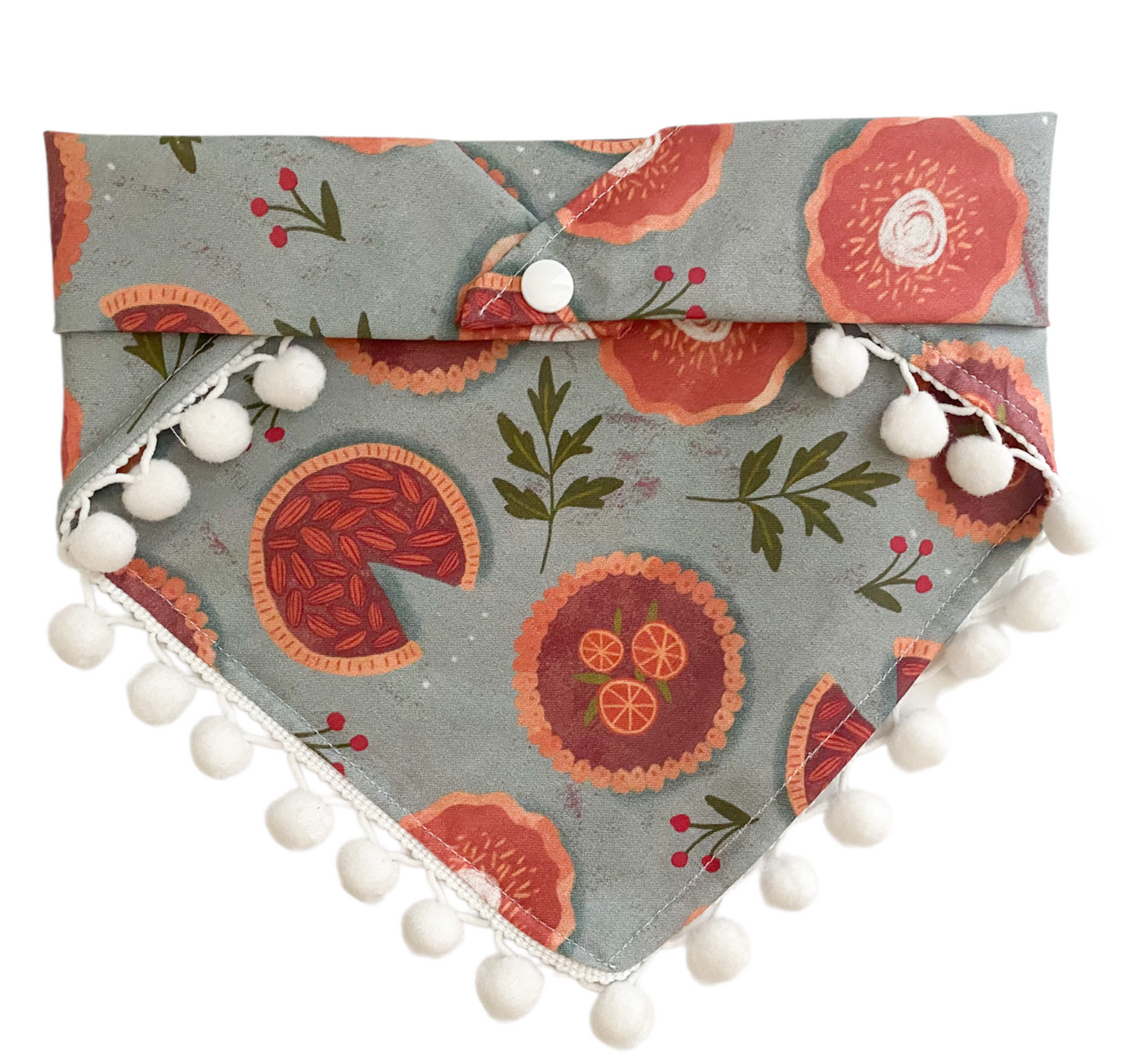 Sweetie Pie with Pom Poms - Fall Dog Bandana