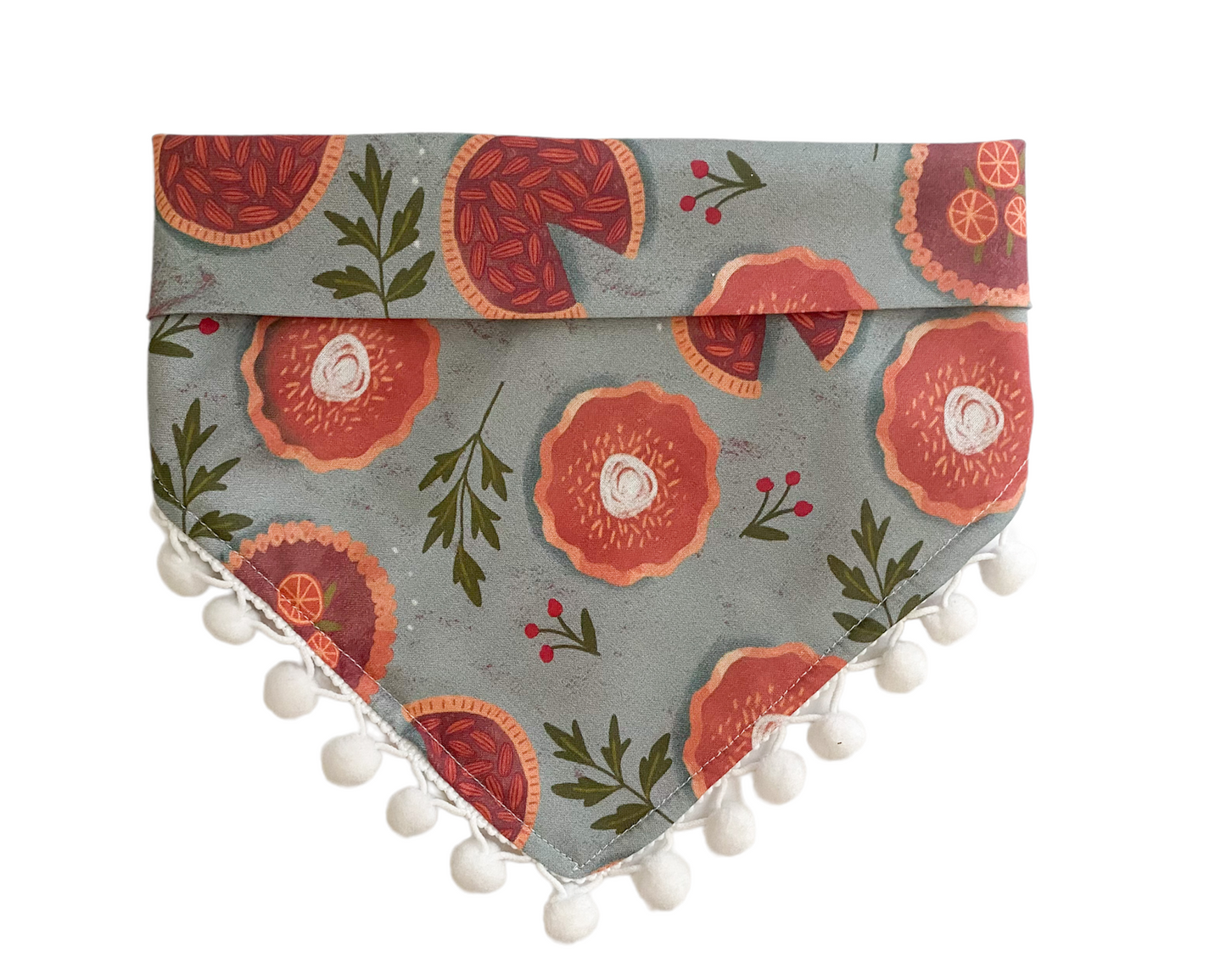 Sweetie Pie with Pom Poms - Fall Dog Bandana