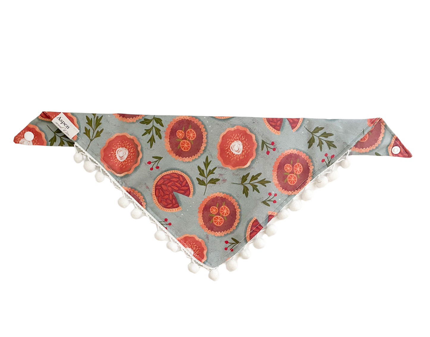 Sweetie Pie with Pom Poms - Fall Dog Bandana