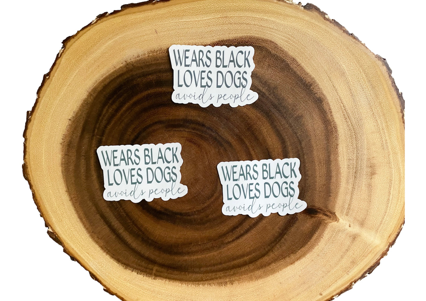 NEW Loves Dogs Avoids People Sticker