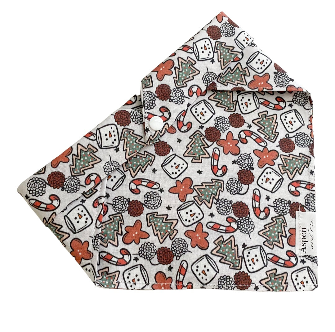 Santa Snacks - Holiday Dog Bandana