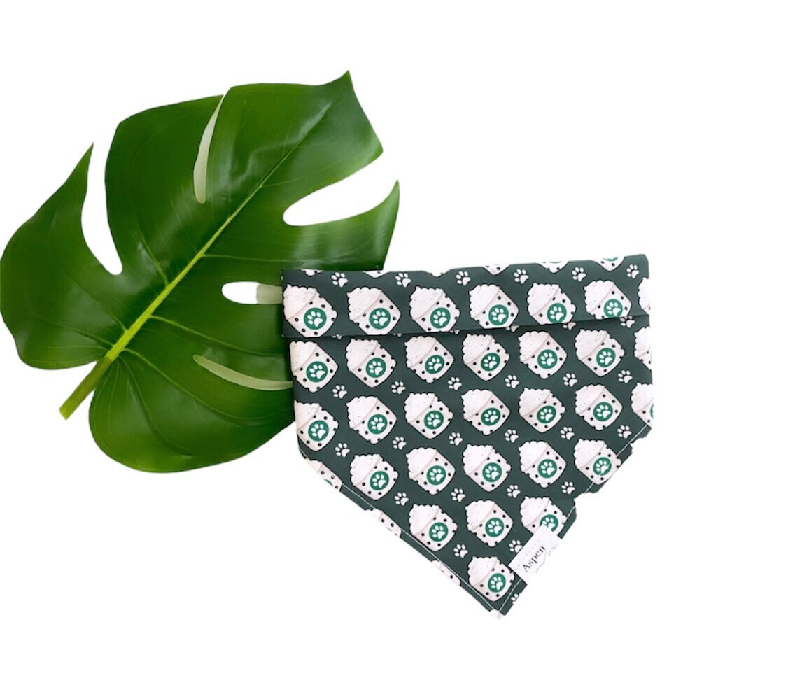 Dog Bandana - Pup Cup - Puppy Bandana, Puppuccino Bandana, Funny Dog Bandana, Dog Life, Dog Shirt, Dog Accessories, Puppy Accessories