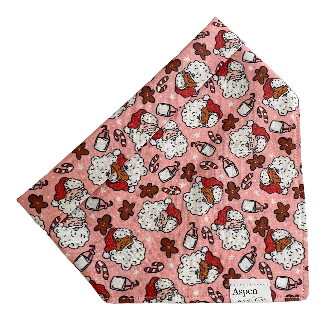 Saint Nick ( Green or Pink ) Holiday Dog Bandana