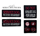 service dog patch set access required do not separate dog from handler embroidered patches