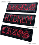 three embroidered tactical training dog patches for working dogs, bite work, protection dogs, reactive dogs