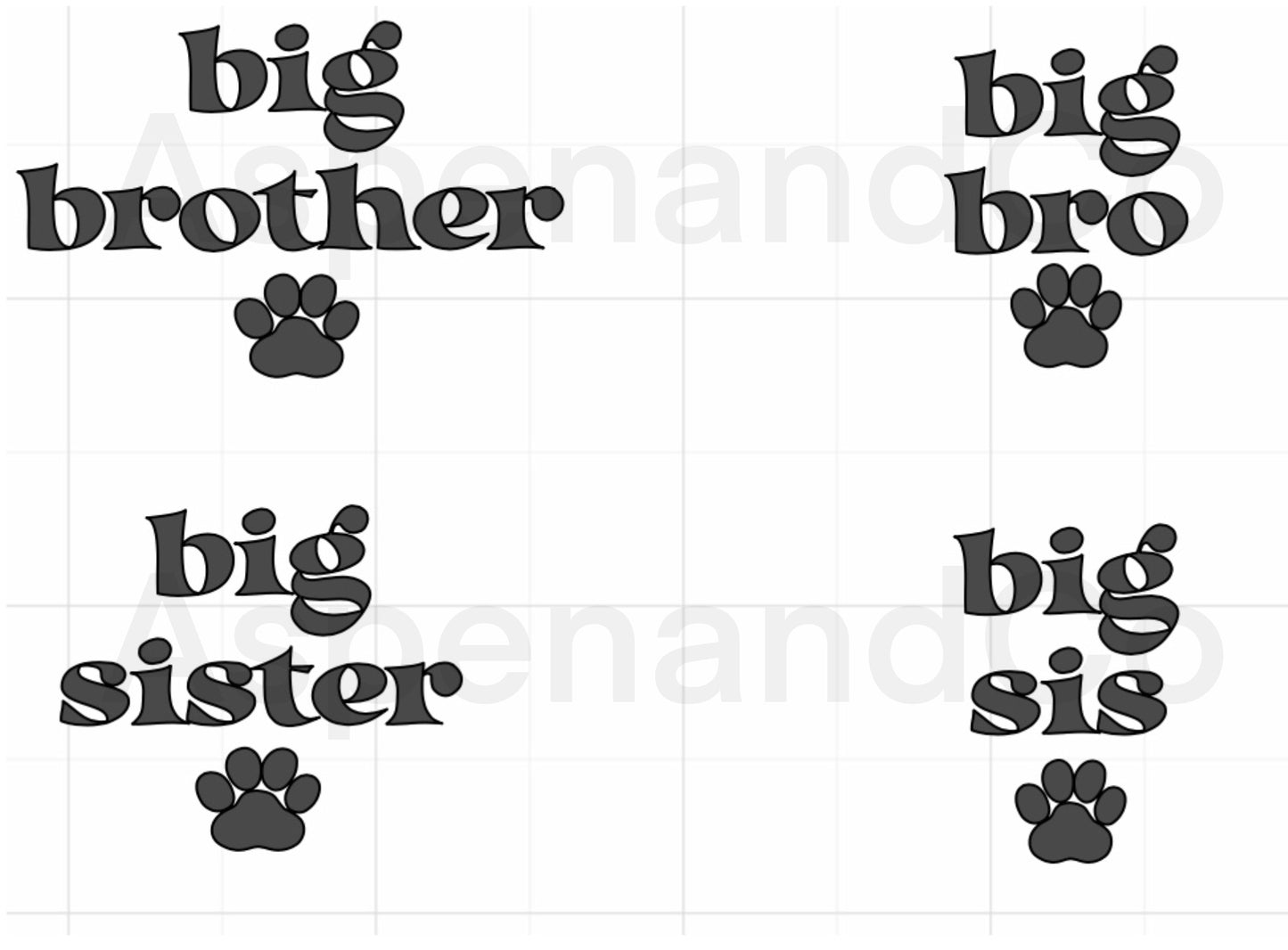 Big Bro and Big Sis Baby Announcement Dog Bandana (Pregnancy Announcement)
